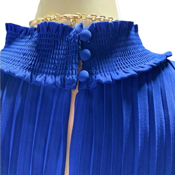 ❤️NWT Stunning Royal Blue Designer Dress Sz. 10 - Picture 2 of 15